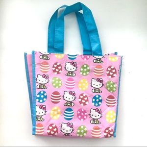 Hello Kitty Easter Egg Pink and Blue Mini Tote Bag
